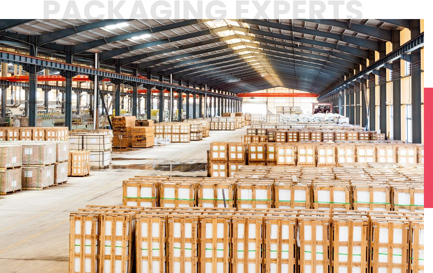 Interior of a warehouse