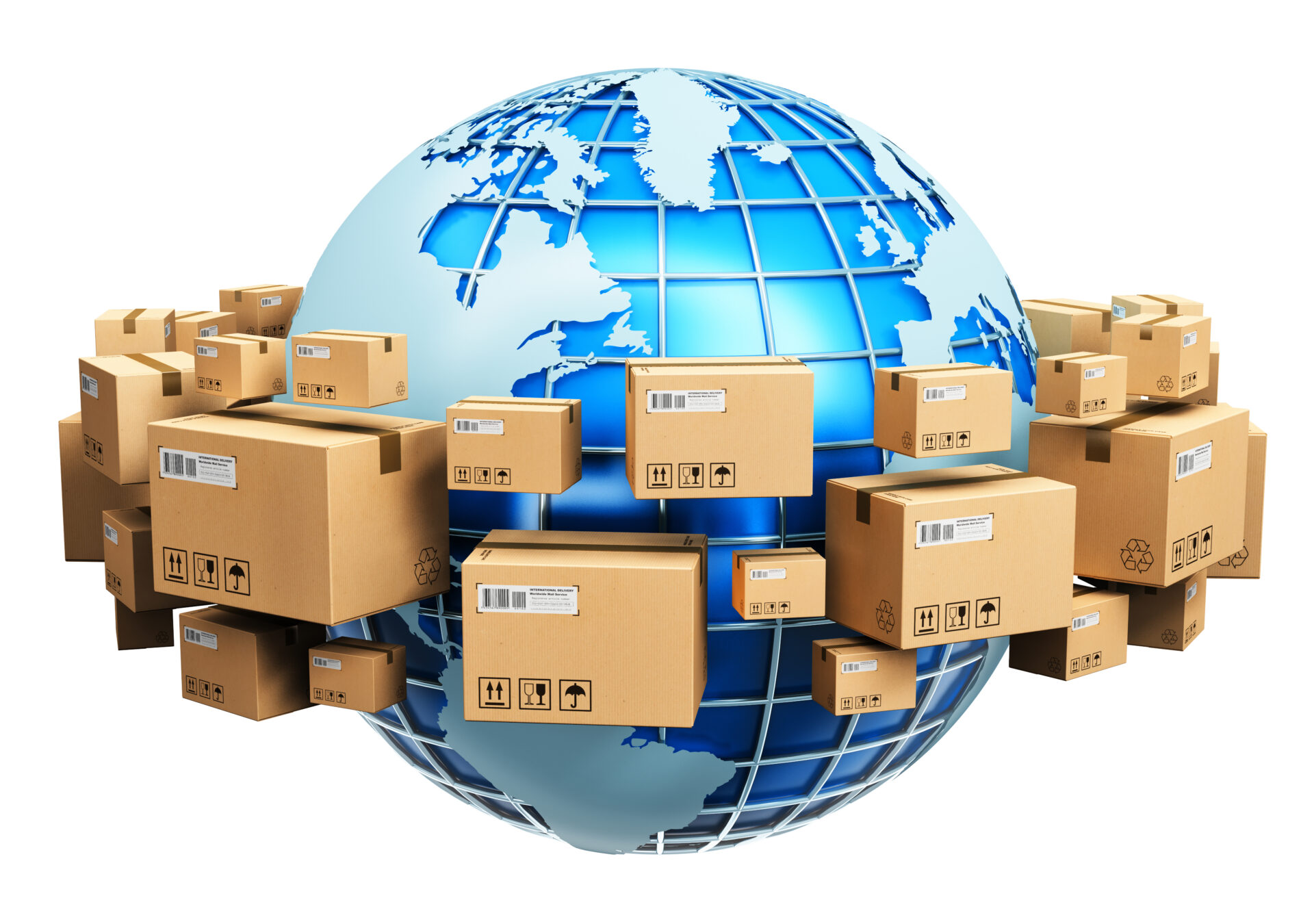Global,Logistics,,Shipping,And,Worldwide,Delivery,Business,Concept:,Blue,Earth